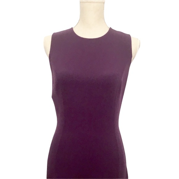 Michael Kors Collection Blackberry Wool Dress Size 4 - Picture 3 of 10